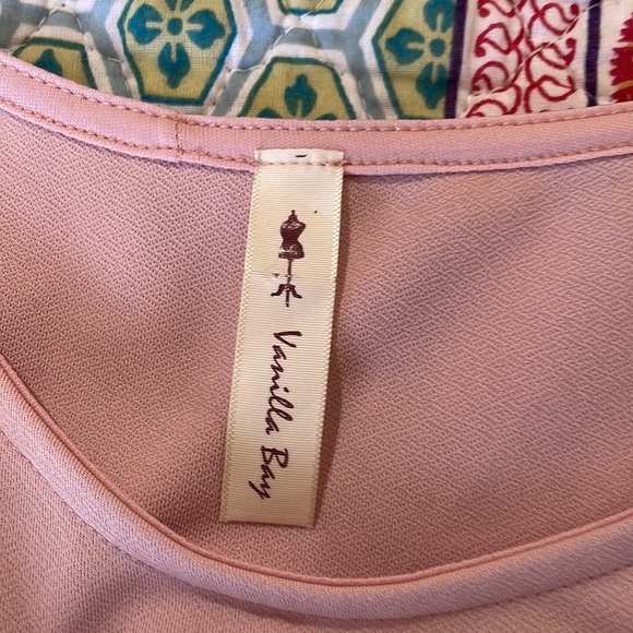 Dusty pink fit and flare dress in size large - Picture 7 of 8